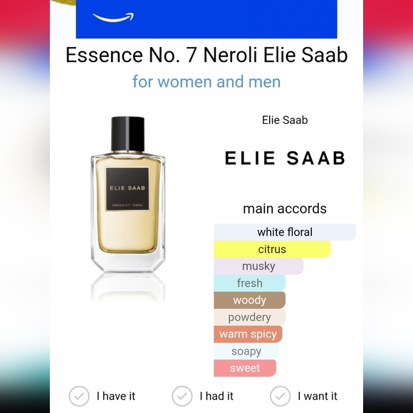 Elie Saab No. 7 Neroli Perfume Fragrance Travel Decant 8ml - Picture 4 of 4